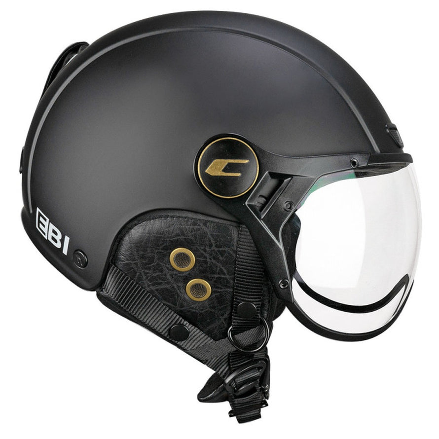 Casque vélo CGM EBI avec visière, modèle vintage de la marque 20, alliant style rétro et sécurité renforcée