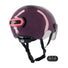 Casque vélo connecté Cosmo Connected Fusion violet avec feu arrière lumineux et télécommande pour sécurité renforcée