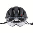 Casque vélo Contex Como 33 noir avec leds intégrées et visière pour sécurité et confort en circulation urbaine