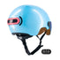 Casque vélo connecté Cosmo Connected Fusion bleu avec feu arrière et télécommande pour sécurité renforcée