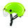 Casque vélo connecté Cosmo Connected Fusion jaune fluo avec visière transparente et sangles ajustables