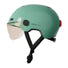 Casque vélo connecté Cosmo Fusion vert avec visière intégrée et système de sécurité innovant