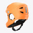 Casque Virgo Access orange avec protection arrière robuste et design sécurisant pour vélos et trottinettes électriques.