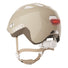 Casque vélo enfant Abus Smiley 3.0 FL.ACE LED beige avec éclairage arrière et fermeture magnétique sécurisée - vue 2