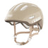 Casque vélo enfant Abus Smiley 3.0 FL.ACE LED beige mat avec fermeture magnétique et ventilation efficace