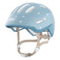 Casque vélo enfant Abus Smiley 3.0 FL.ACE LED bleu pastel avec étoiles et fermeture magnétique sécurisée