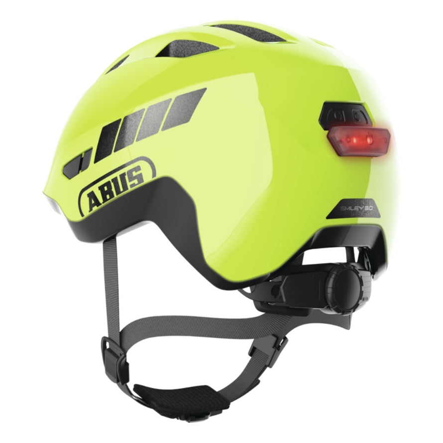 Casque vélo enfant Abus Smiley 3.0 FL.ACE LED lumineux avec système de réglage et sécurité renforcée