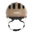 Casque vélo enfant Abus Smiley 3.0 FL.ACE LED taupe avec fermeture magnétique et ventilation arrière