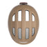 Casque vélo enfant Abus Smiley 3.0 FL.ACE LED taupe avec ventilation et éclairage arrière sécurisé