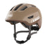 Casque vélo enfant Abus Smiley 3.0 FL.ACE LED couleur taupe avec fermeture magnétique et ventilation efficace