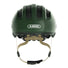 Casque vélo enfant Abus Smiley 3.0 FL.ACE LED vert foncé avec ventilation et fermeture magnétique sécurisée - vue 2