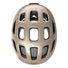 Casque velo enfant Abus Youn-I 3.0 beige avec feu LED arriere pour securite et ventilation efficace