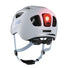 Casque velo enfant Abus Youn-I 3.0 blanc avec feu LED arriere pour securite et ajustement parfait
