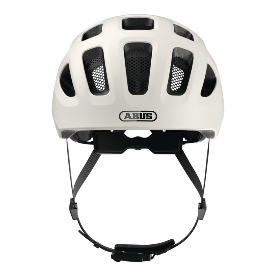 Casque velo enfant Abus Youn-I 3.0 blanc avec feu LED arriere pour securite et ajustement confortable - vue 3
