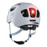 Casque velo enfant Abus Youn-I 3.0 blanc avec feu LED arriere pour securite et ajustement precise