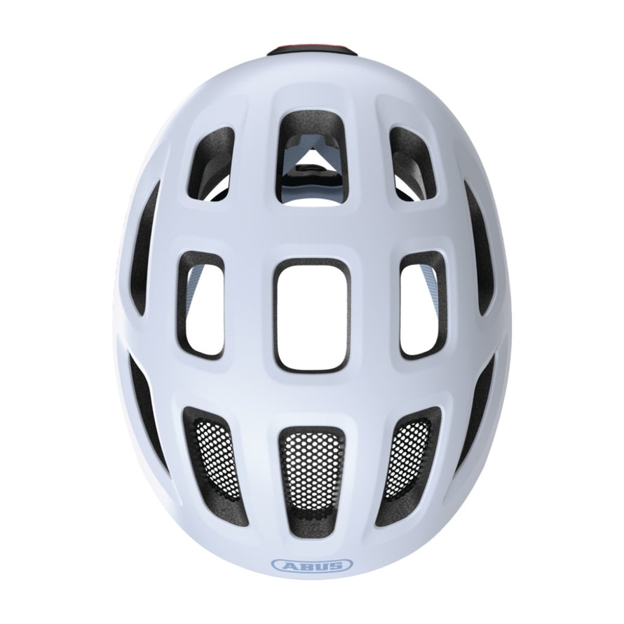 Casque velo enfant Abus Youn-I 3.0 blanc avec feu LED arriere pour securite et ventilation optimale - vue 2