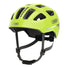 Casque velo enfant Abus Youn-I 3.0 vert fluo avec feu LED arriere pour securite et confort accrus