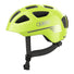 Casque velo enfant Abus Youn-I 3.0 jaune fluo avec feu LED arriere pour securite et confort accrus