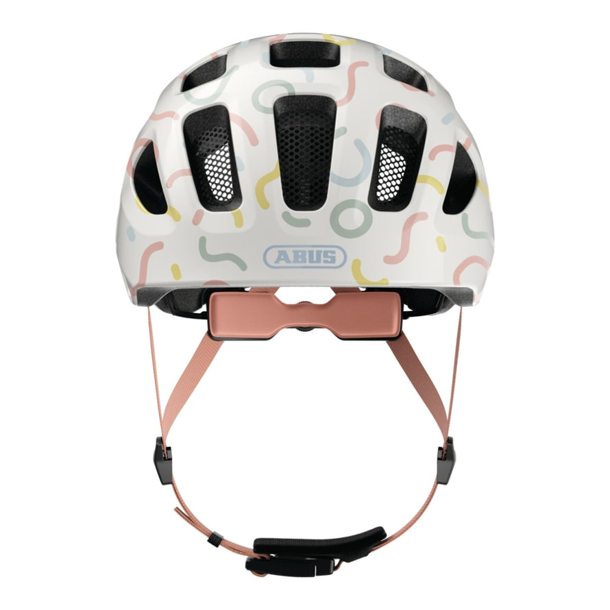 Casque velo enfant Abus Youn-I 3.0 multicolore avec feu LED arriere pour securite et style original
