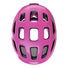 Casque velo enfant Abus Youn-I 3.0 rose avec feu LED arriere pour securite et ventilation optimale