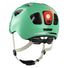 Casque velo enfant Abus Youn-I 3.0 vert avec feu LED arriere pour securite et ajustement confortable