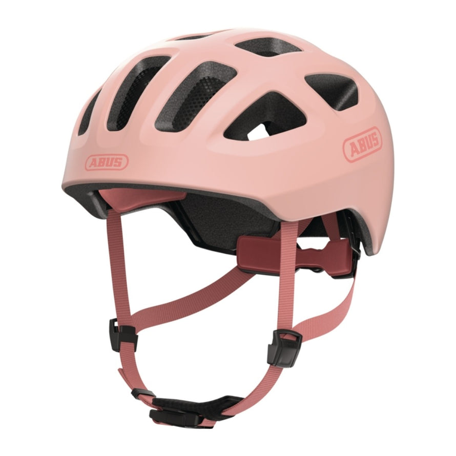 Casque velo enfant Abus Youn-I 3.0 rose avec feu LED arriere pour securite et ajustement confortable - vue 3