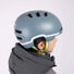 Casque vélo enfant ado GoFluo Maze Lazer haute visibilité protection optimale kineticore  khaki