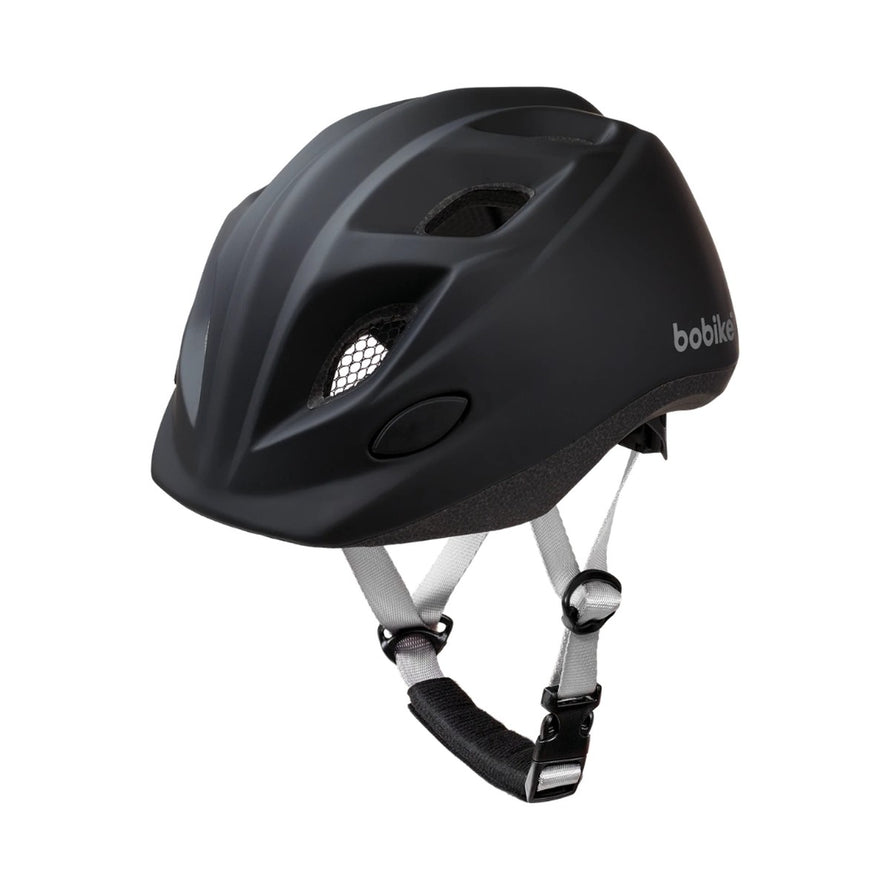 Casque vélo enfant Bobike Kids In-Mold noir mat, léger et sûr pour les jeunes cyclistes
