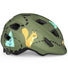 Casque vélo enfant Hourra MET vert avec motif écureuil, compatible siège vélo enfant pour sécurité et confort