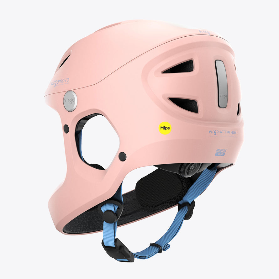 casque enfant Virgo Kid Integral rose MIPS, idéal pour le vélo, la trottinette et les sports urbains.