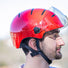 Casque vélo Kask Urban Lifestyle avec visière rouge brillant, design moderne et protection urbaine optimale