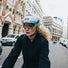 Casque vélo Kask Urban R Rainbow avec visière urbaine réfléchissante pour cyclistes modernes