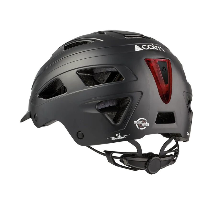 Casque vélo urbain Cairn Clarke 7896 avec LED arrière intégrée pour une sécurité accrue en ville