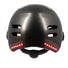 Casque vélo Optimiz avec visière et clignotants LED rouges intégrés pour sécurité active et visibilité en ville
