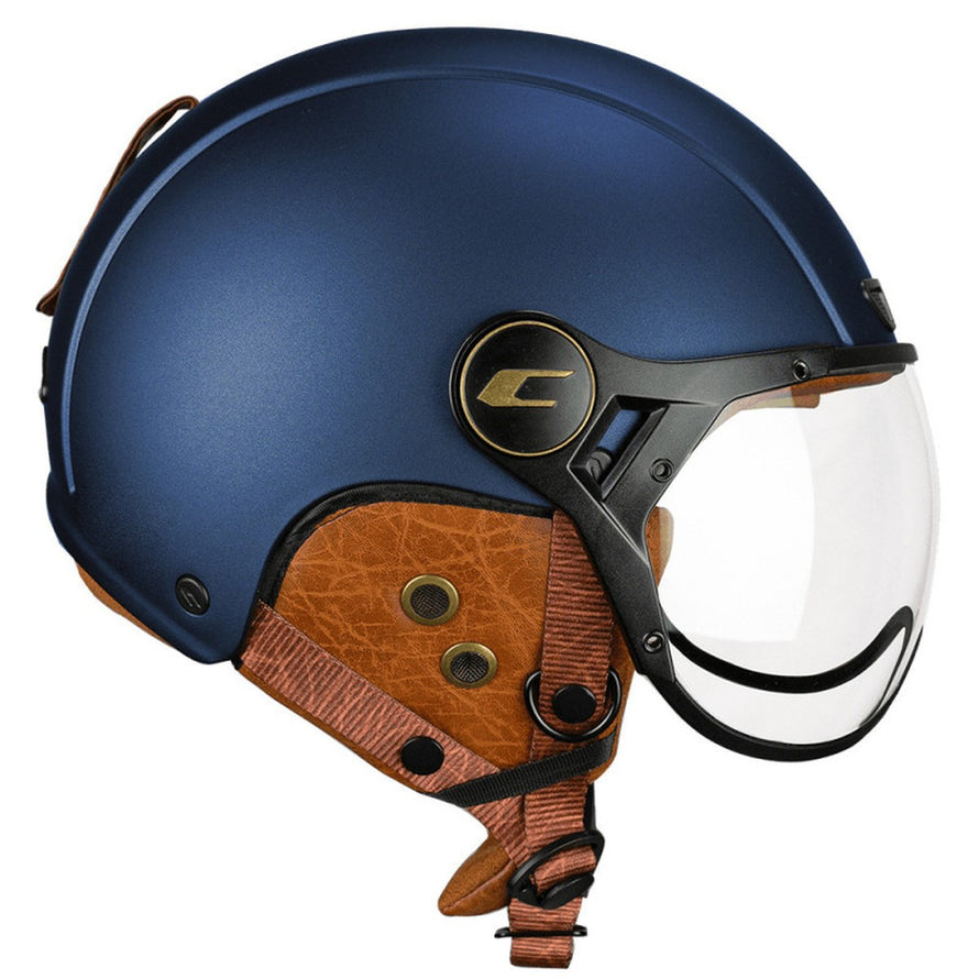 Casque vélo style vintage avec visière CGM EBI de la marque 20, alliant élégance rétro et sécurité optimale