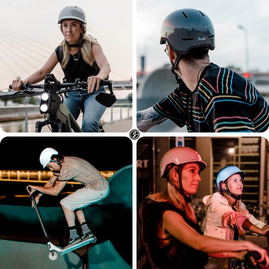 Casque vélo réfléchissant Sirius Swivvle ivory urbain