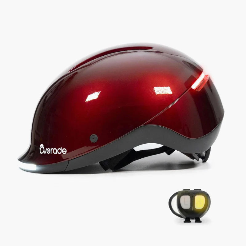 Casco da bici luminoso con indicatori di direzione – Overade Life
