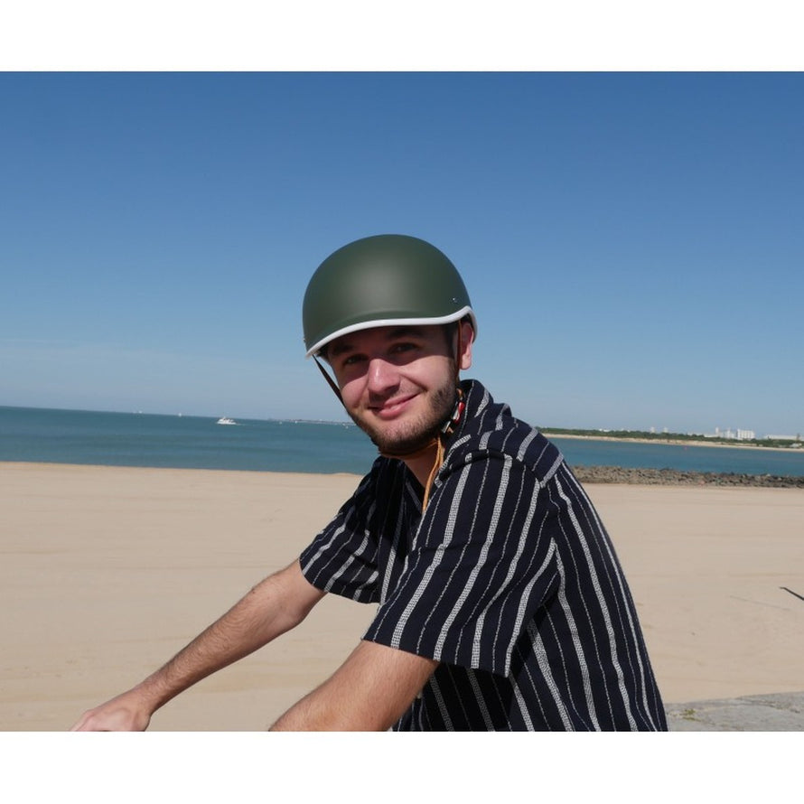 Stadtfahrradhelm mit Visier und Headlock COOLRIDE
