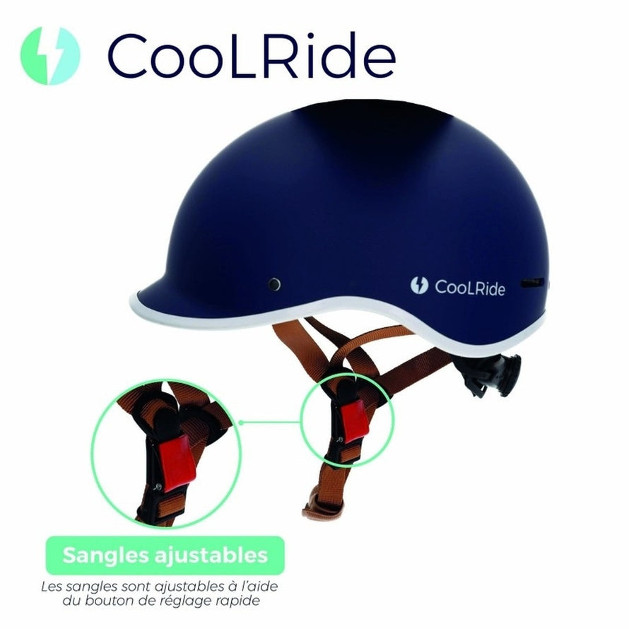 Casque vélo ville avec visière et Headlock COOLRIDE