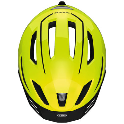 Casque vélo ville jaune fluo Pedelec 2.0 Abus avec éclairage - #5