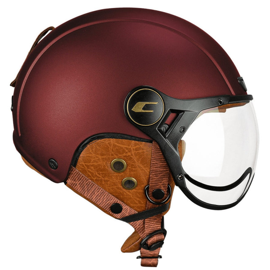 Casque vélo vintage à visière CGM EBI de la marque 20, style rétro et protection optimale