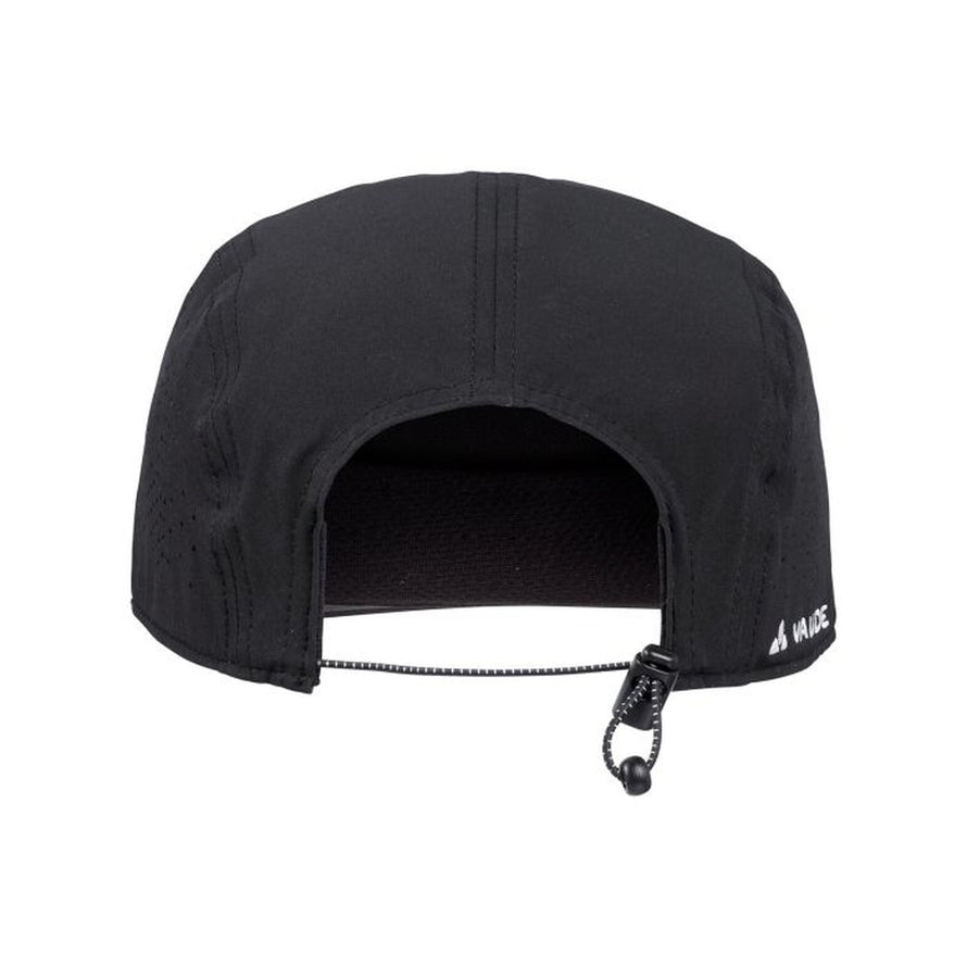 Casquette Vaude Scopi Cap 5 panels noire, légère et respirante pour cyclisme et activités outdoor