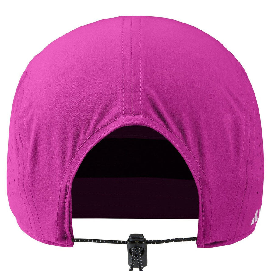 Casquette Vaude Scopi Cap 5 panels violet fonce, respirante et ajustable pour cyclisme et outdoor