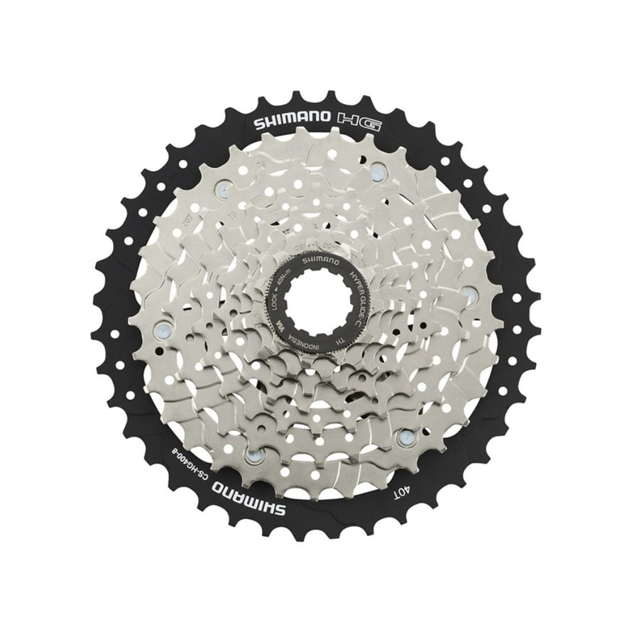 Cassette Shimano CS-HG400-8 8 vitesses pour velo, fiabilite et performance de changement de vitesse