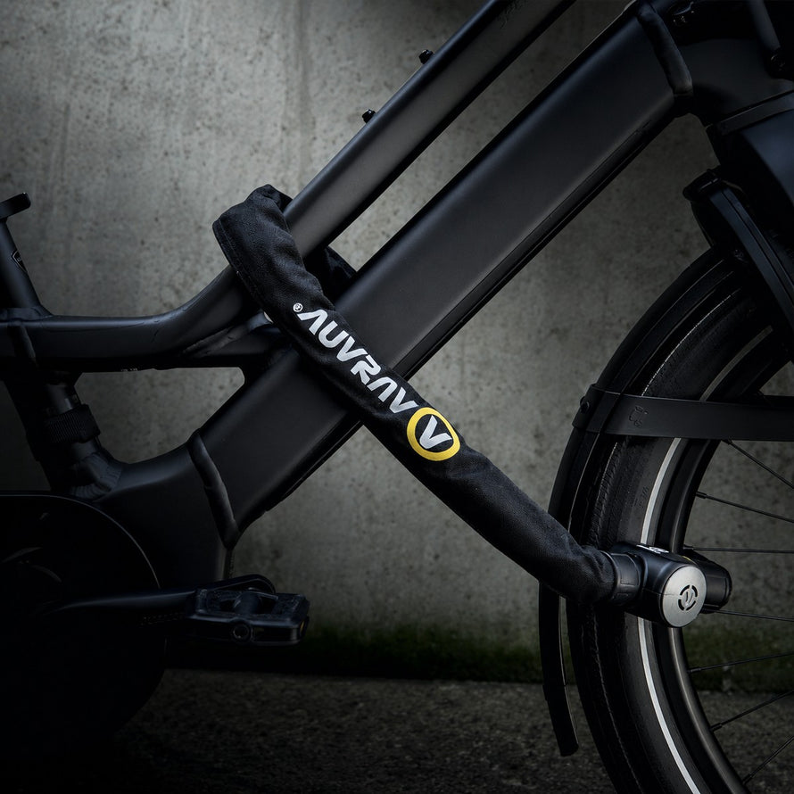 Antivol chaine Auvray C-Bloc Alert 100 cm diametre 10 mm avec alarme sonore integrée pour velo