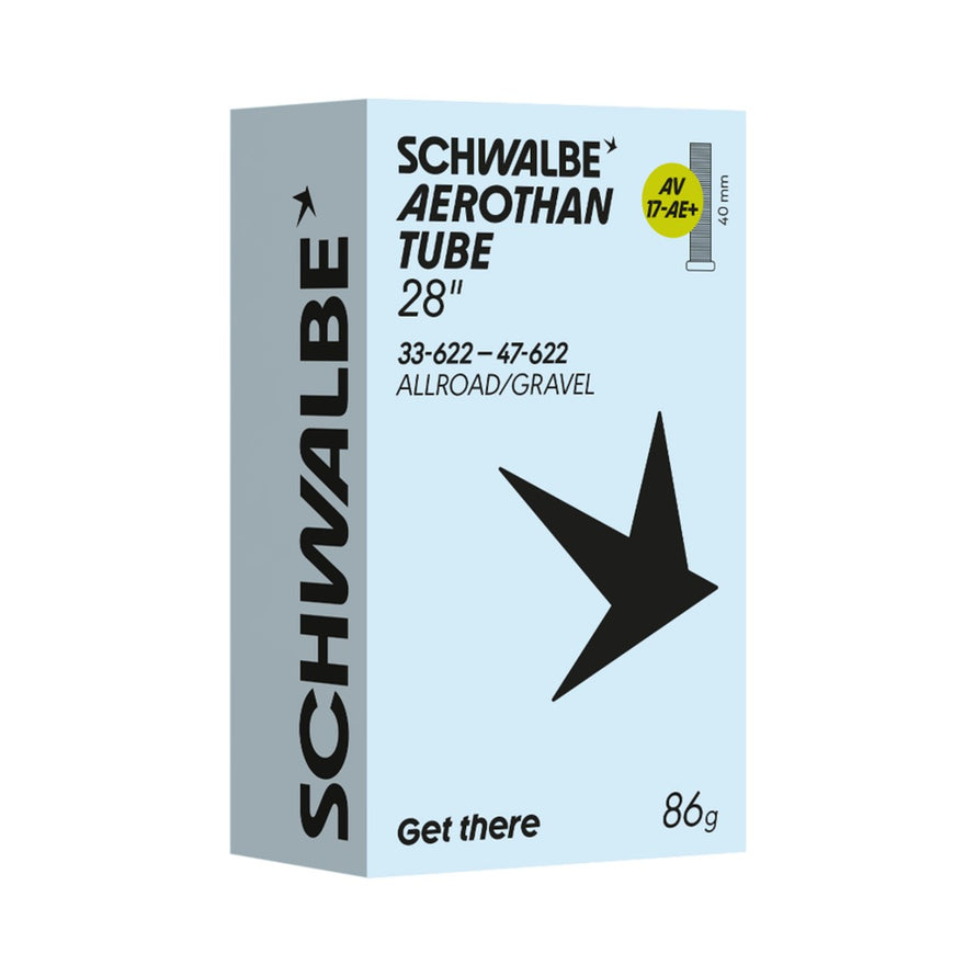 Chambre a air Schwalbe Aerothan 700 pour velo gravel ultra legere avec valve Presta haute performance - vue 2