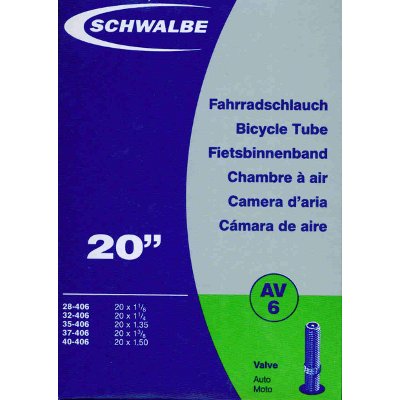 Schwalbe Chambre à air 20 pouces AV SV 7- 7D en butyle