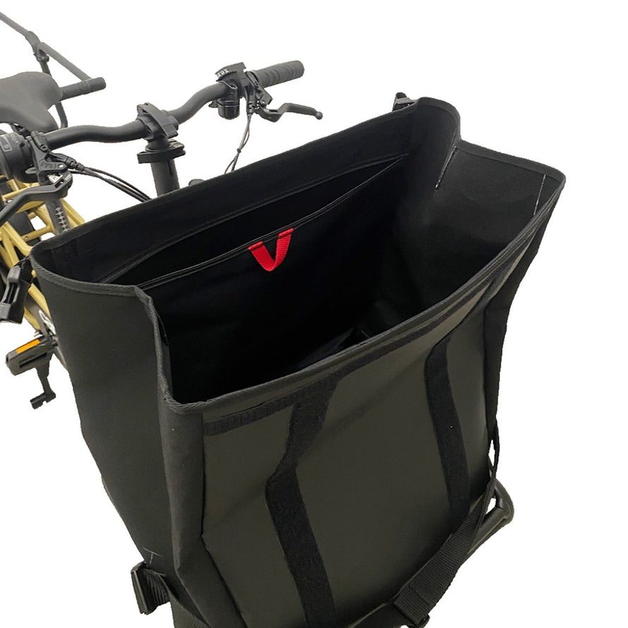 Sacoche avant de course Clarijs Front Bag Premium 61L avec grande capacité pour porte-bagages vélo