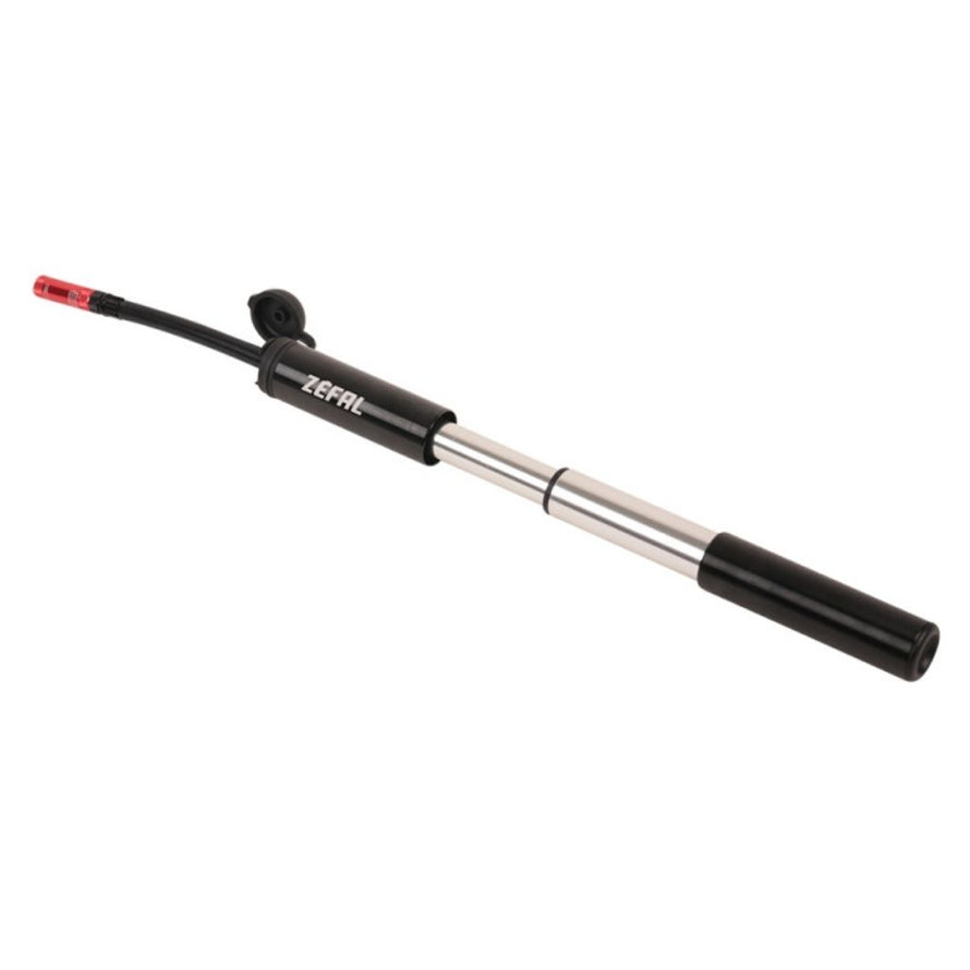 Pompe vélo gravel compacte Zéfal Gravel Mini fixée sur le cadre