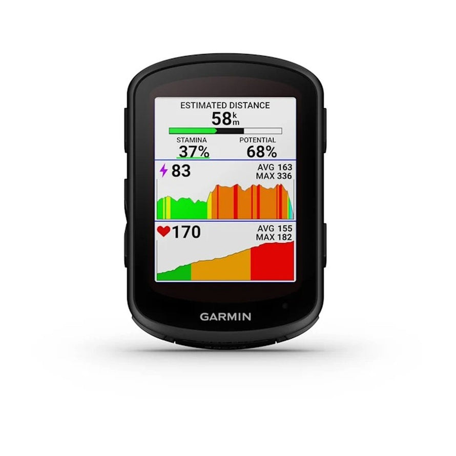 Compteur GPS Garmin Edge 840 Solar avec affichage détaillé des performances cyclistes et données cardiaques